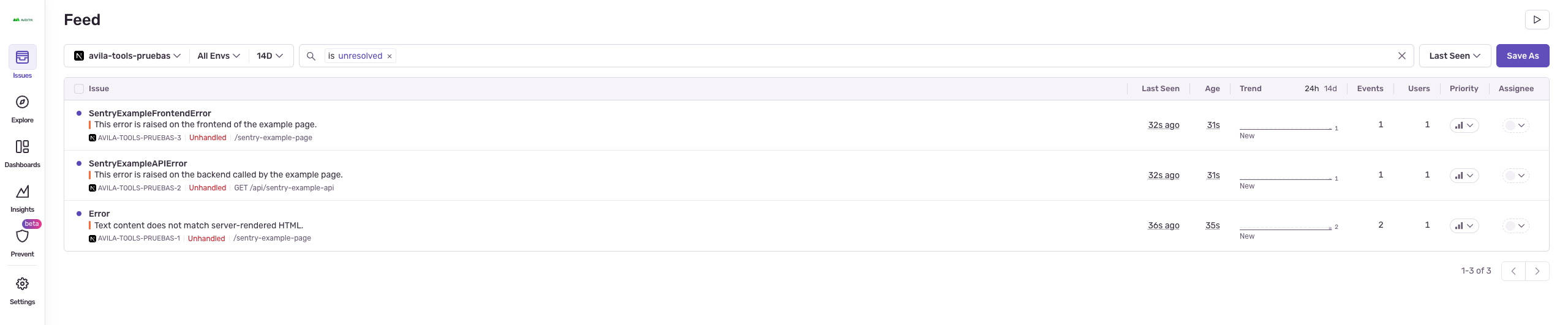 test-event-dashboard